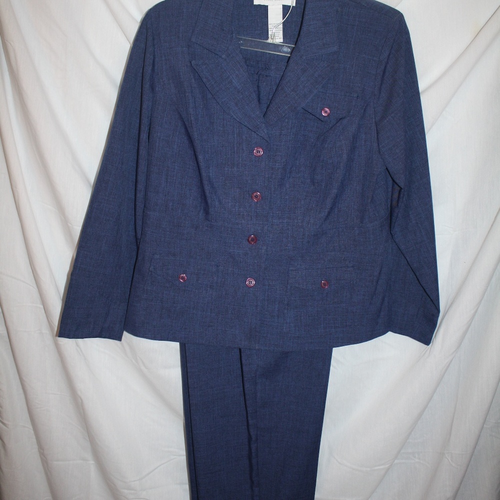Women’s Navy Blue Pantsuit Jacket & Trousers